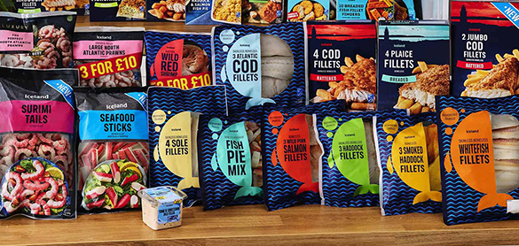 Iceland frozen seafood and fish range